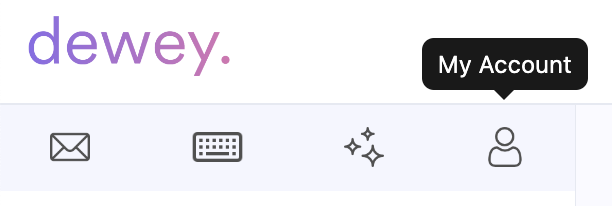 Click the "My Account" on the top bar